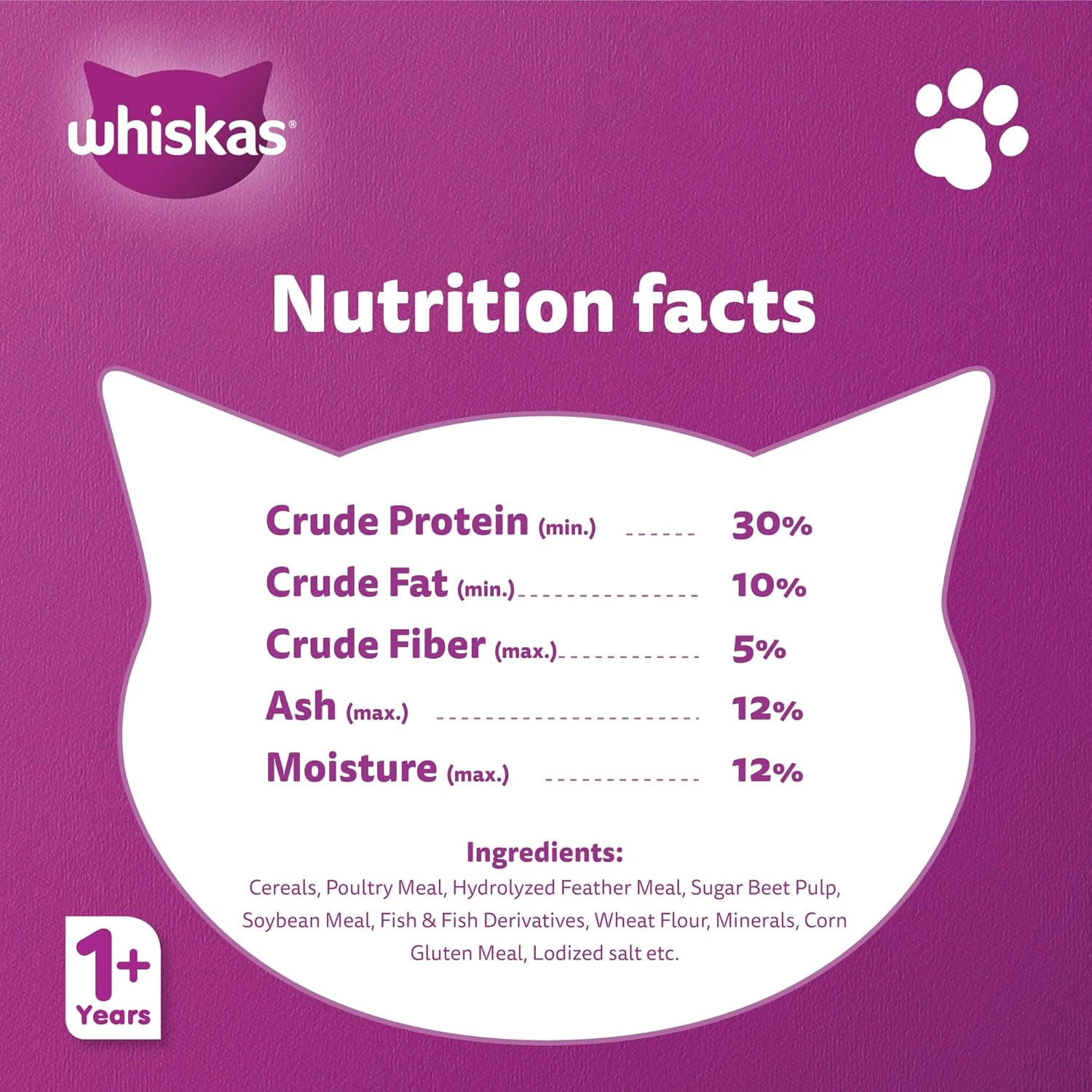 Whiskas Chicken and Tuna Hairball Control Dry Cat Food  Bag of 1.1Kg  Cat Dry Fo