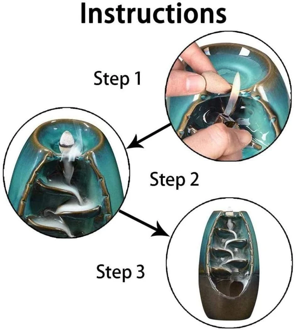 Waterfall Incense Burner