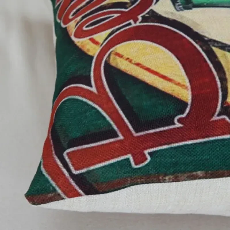 Abstract Deer Pattern Throw Pillow