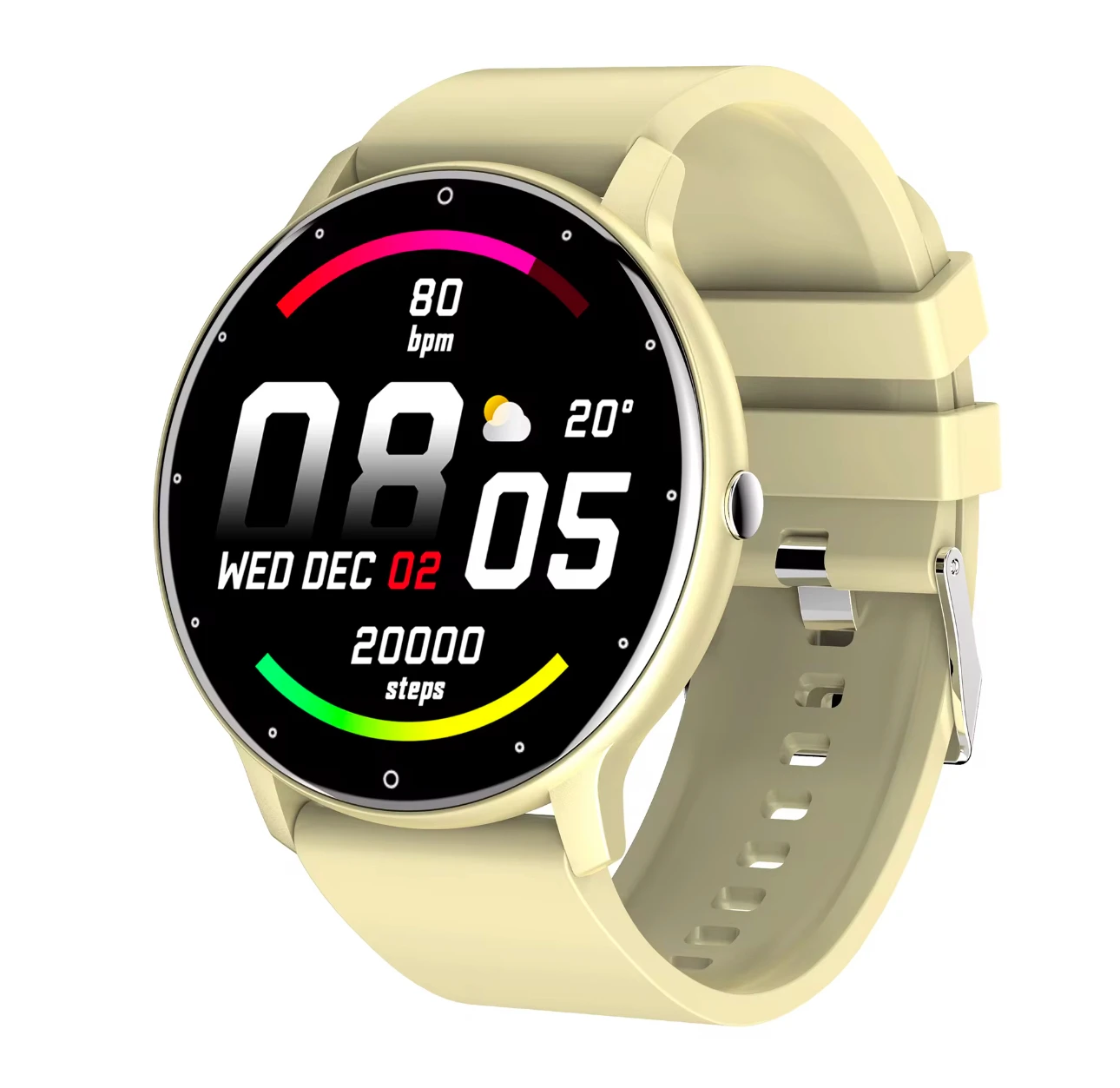 ZLO2D pro Digital Round SmartWatch Heart Rate Sleep reloj Inteligente Waterproof