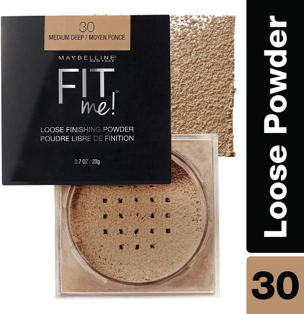 MAYBELLINE Fit Me Loose Finishing Powder, Medium Deep, 0.7 Ounce