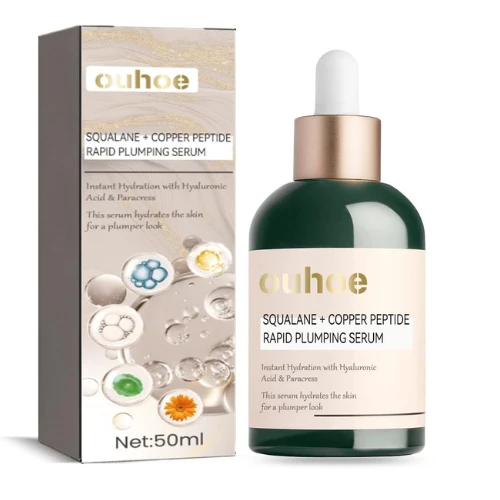 MEWELL Squalane Copper Peptide Rapid Plumping Serum, Powerfully Hydrating Face S