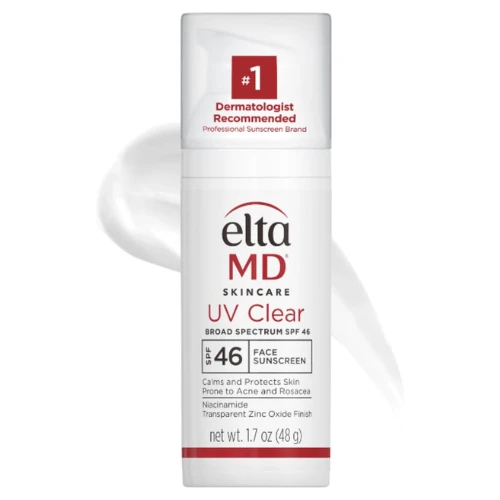 EltaMD UV Clear Facial Sunscreen SPF 46 - For Skin Types Prone To Acne, Rosacea 