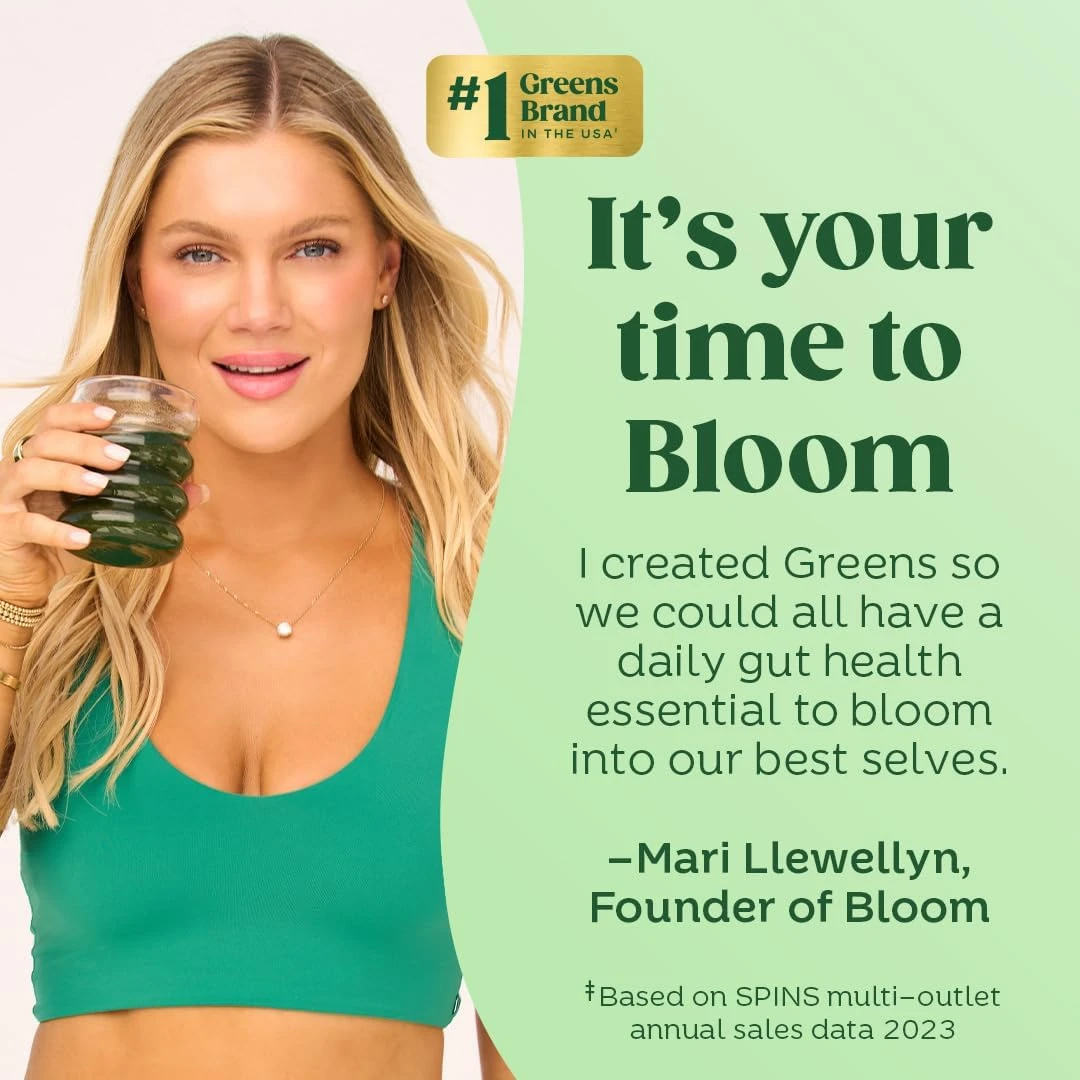 Bloom Nutrition Green Superfood | Super Greens Powder Juice & Smoothie Mix | Com