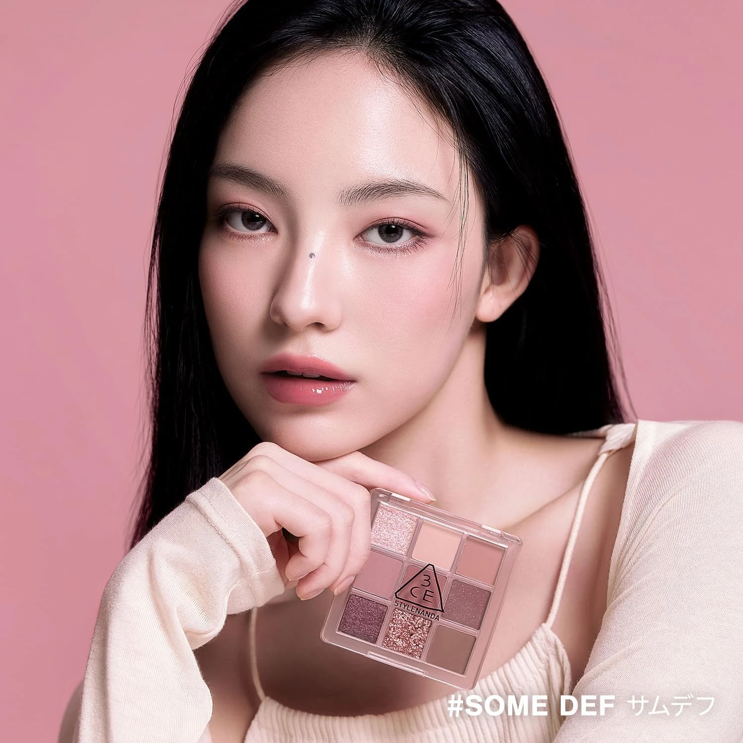 3CE Multi Eye Color Palette #SOME DEF with Eyeshadow Brushes 4ea