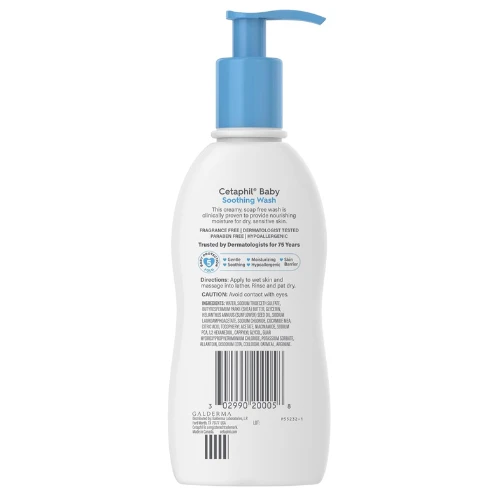 Cetaphil Baby Soothing Wash, Paraben Free, Hypoallergenic, Colloidal Oatmeal, Dr