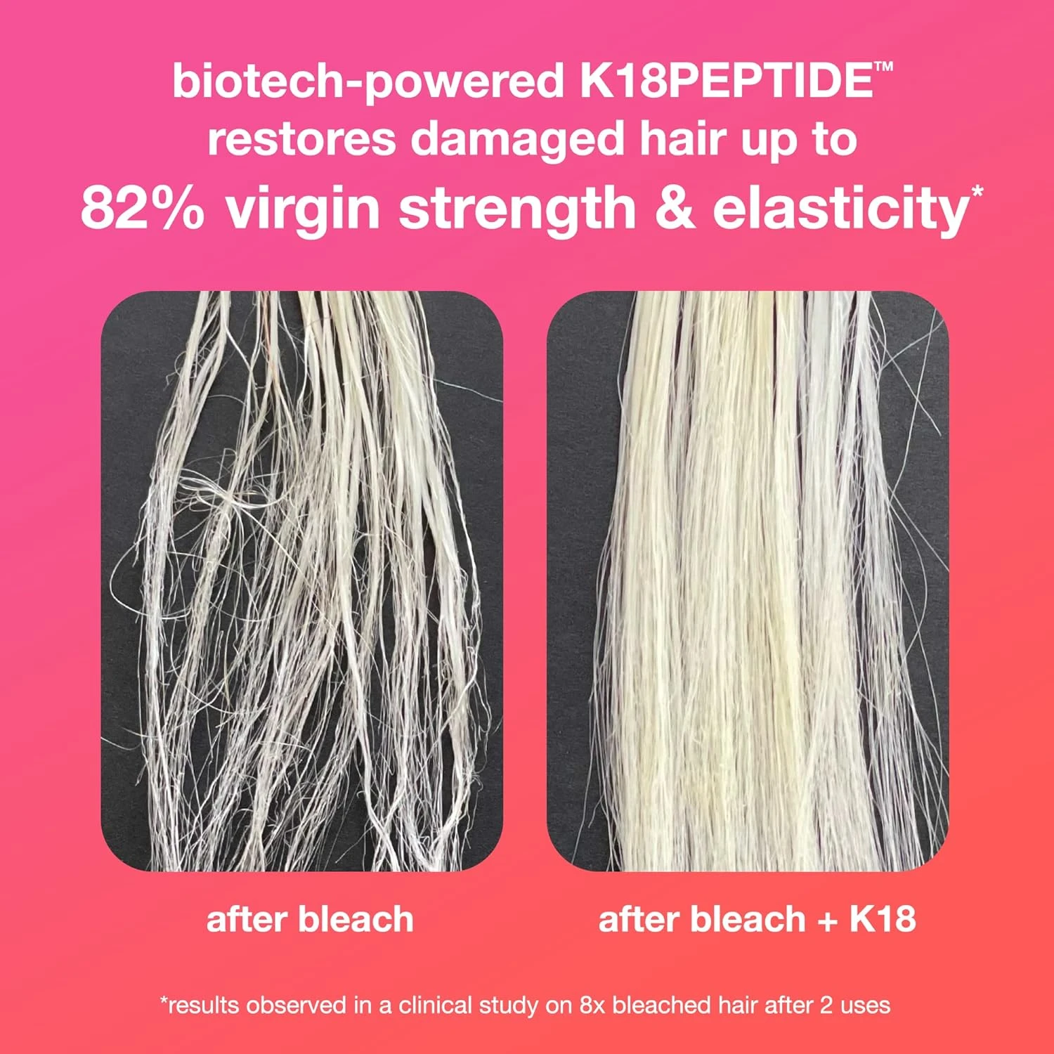 K18 Leave-In Molecular Hair Mask, Repairs Dry or Damaged Hair, Reverse Hair Dama