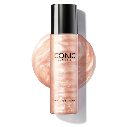 ICONIC LONDON Prep-Set-Glow Spray, Hydrating and Refreshing Shimmery Mist, Origi