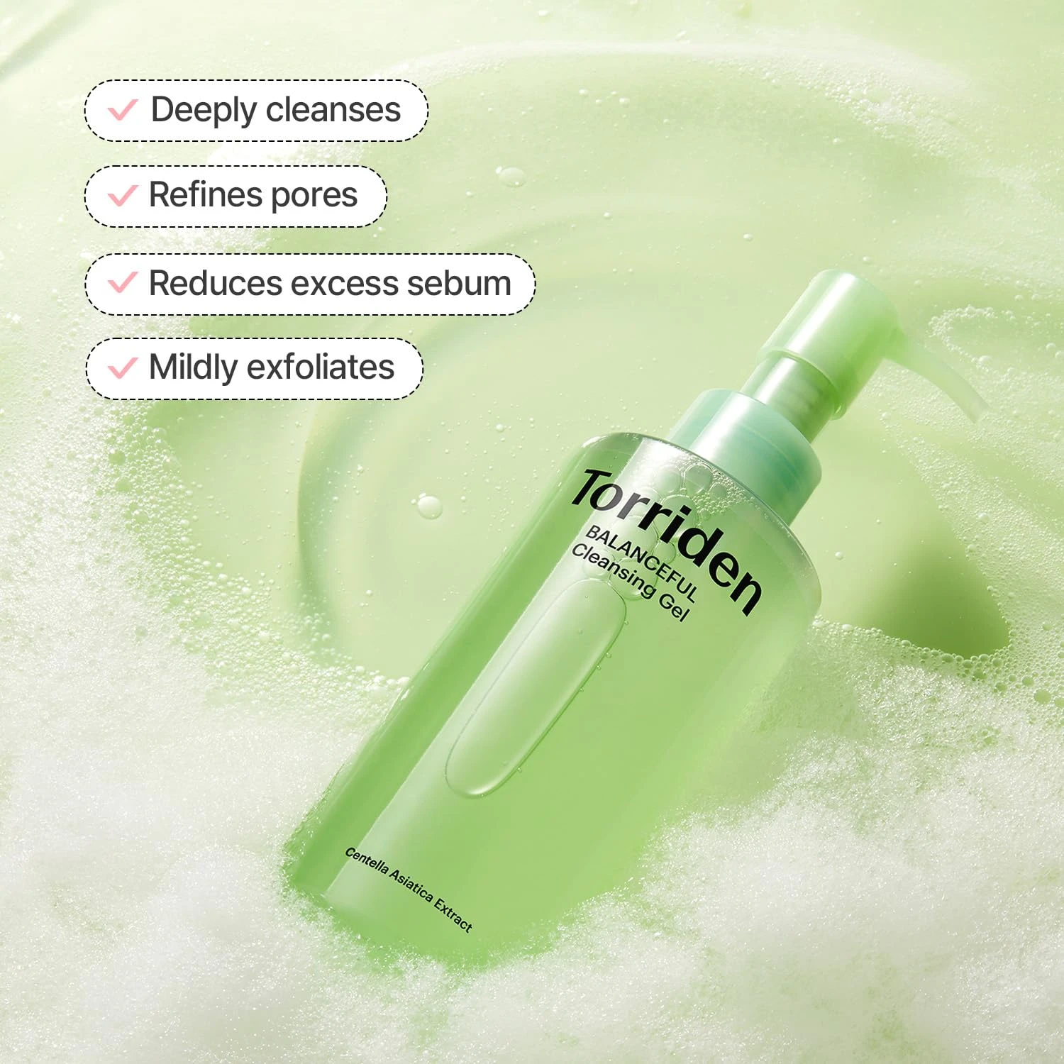 Torriden BALANCEFUL Cleansing Gel 200ml (6.76 fl. oz.) | Low pH Cleanser | Gentl