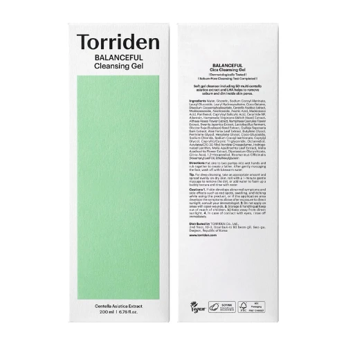 Torriden BALANCEFUL Cleansing Gel 200ml (6.76 fl. oz.) | Low pH Cleanser | Gentl