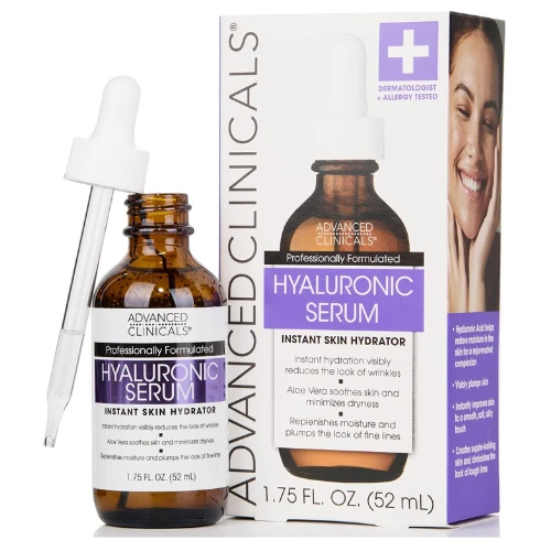 Advanced Clinicals Hyaluronic Acid Face Serum Anti Aging Face Serum Instant Skin
