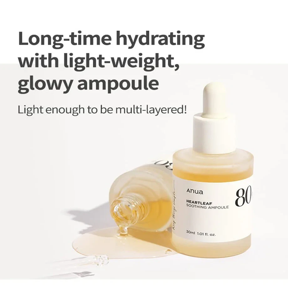 Anua heartleaf 80 soothing ampoule 30ml 1.01fl.oz.