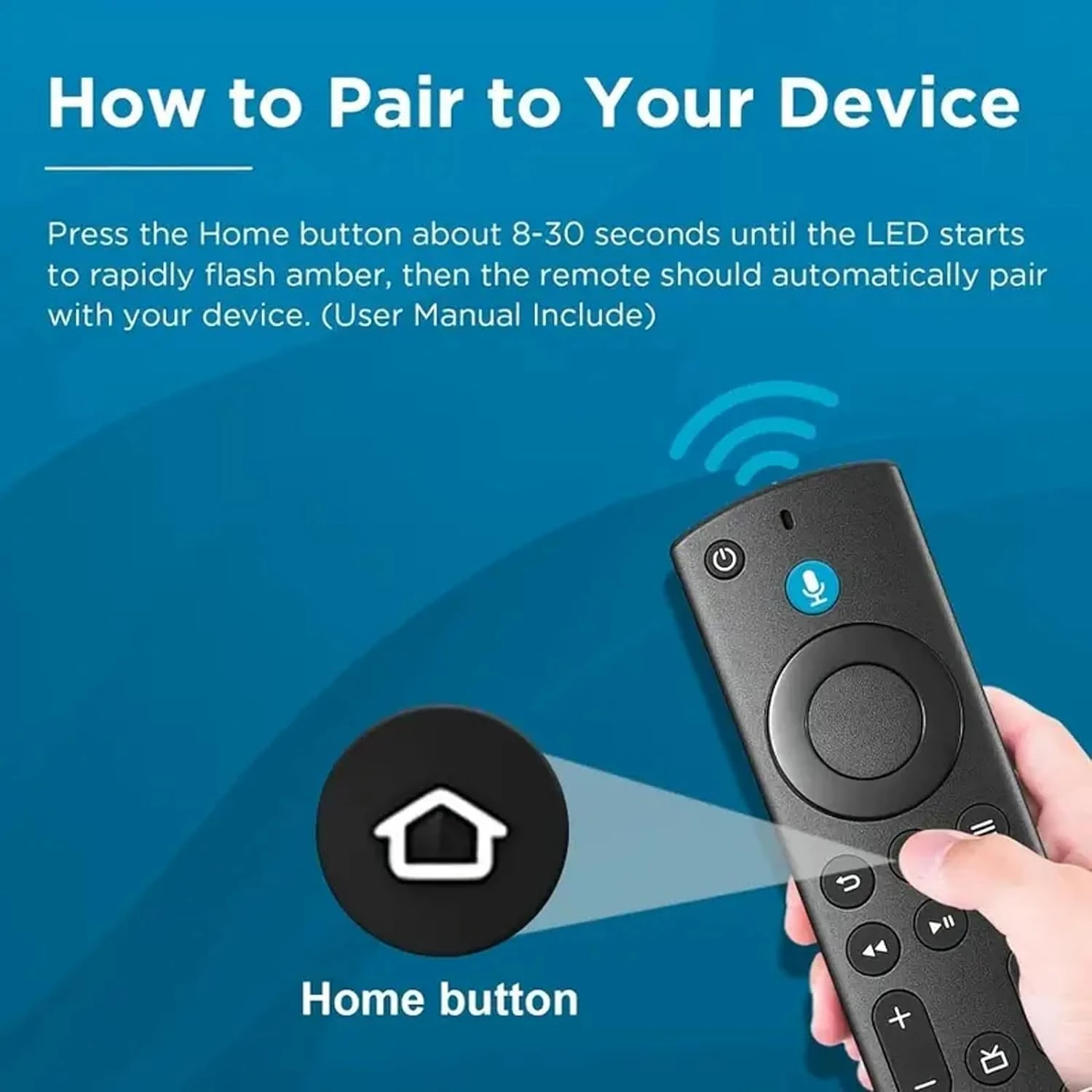 Voice Remote Control With Alexa For Insignia/Toshiba/Pioneer Smart TVs With Fire