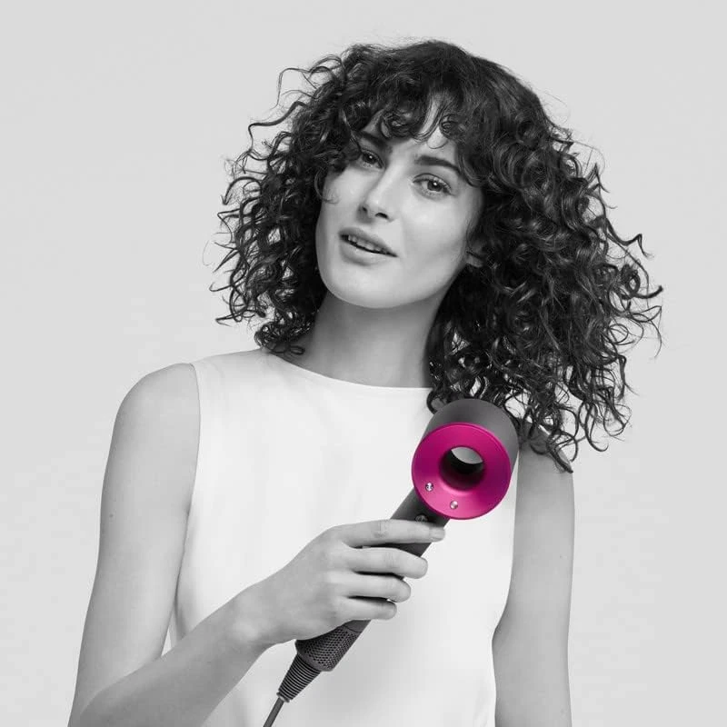 Dyson Supersonic Hair Dryer (Iron/Fuchsia) with New Flyaway Smoother Attachment