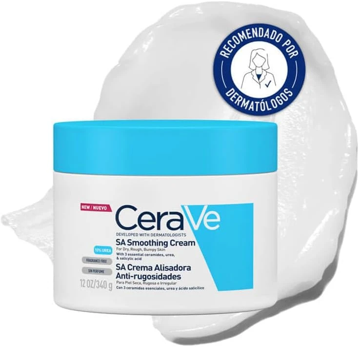 CeraVe SA Smoothing Cream 340g/12oz | Body Moisturiser for Smoother Skin in Just