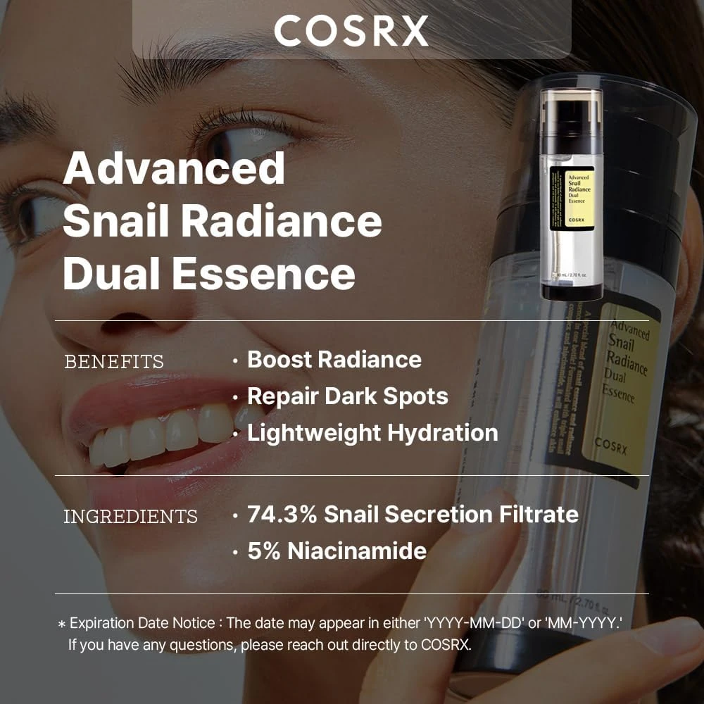 Cosrx Advanced Snail Radiance Dual Essence 80 ml