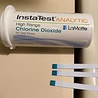 LaMotte Insta-Test 3002 Chlorine Dioxide Single Factor Test Strip, 0-500ppm Rang