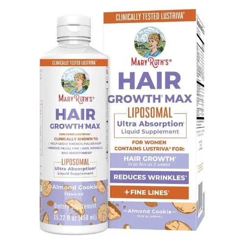 MaryRuth Organics Women's Hair Growth MAX Liposomal | with Lustriva® Biotin 1000