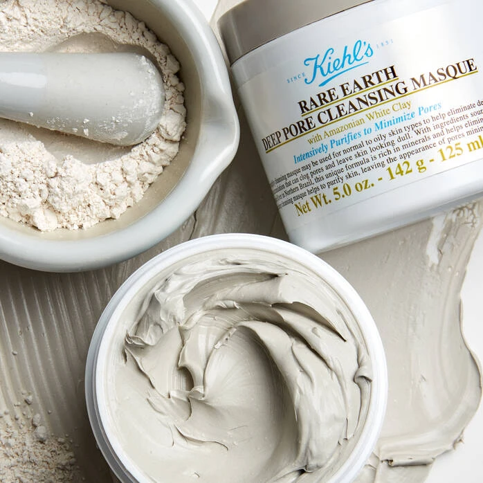 Kiehl's Rare Earth Deep Pore Cleansing Mask, Pore-Minimizing Face Mask