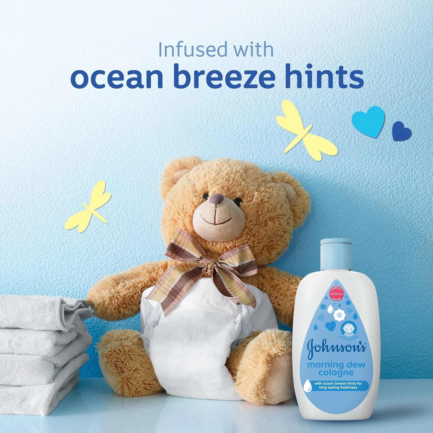 Johnson's Baby Cologne, Morning Dew (100ml), Gentle & Refreshing Scent for Delic