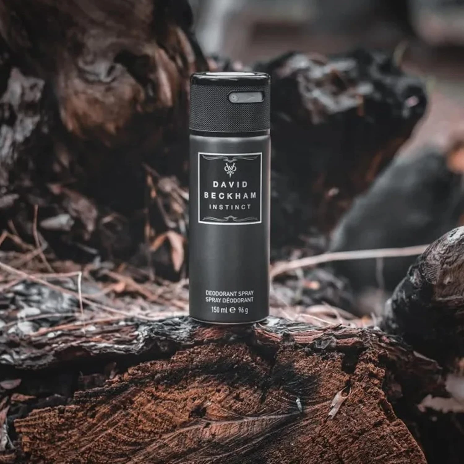 David Beckham Instinct Deodorant Body Spray for Men, Fougère Citrus Perfume, Cap