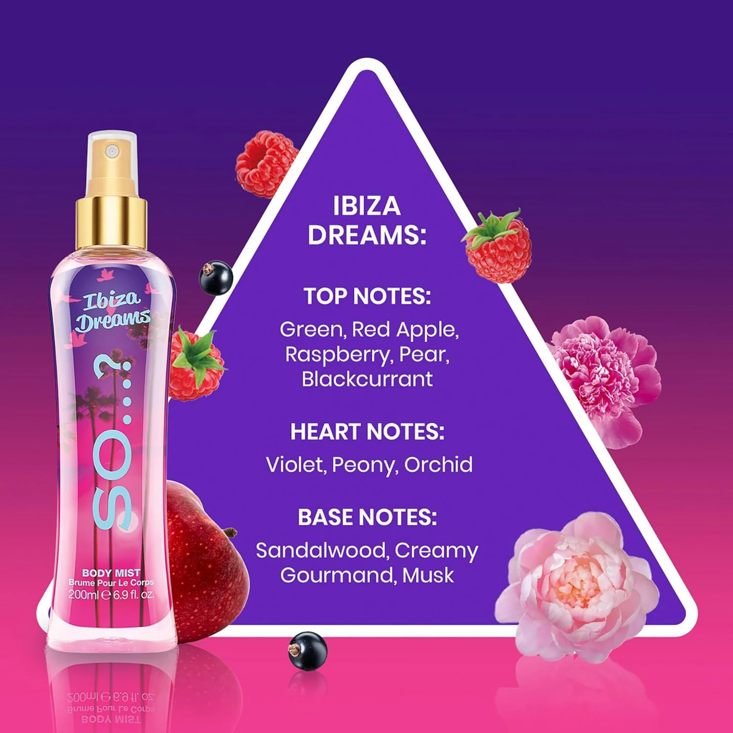 So…? Summer Escapes Ibiza Dreams Body Mist for Women – Luxuriously Long-Lasting 