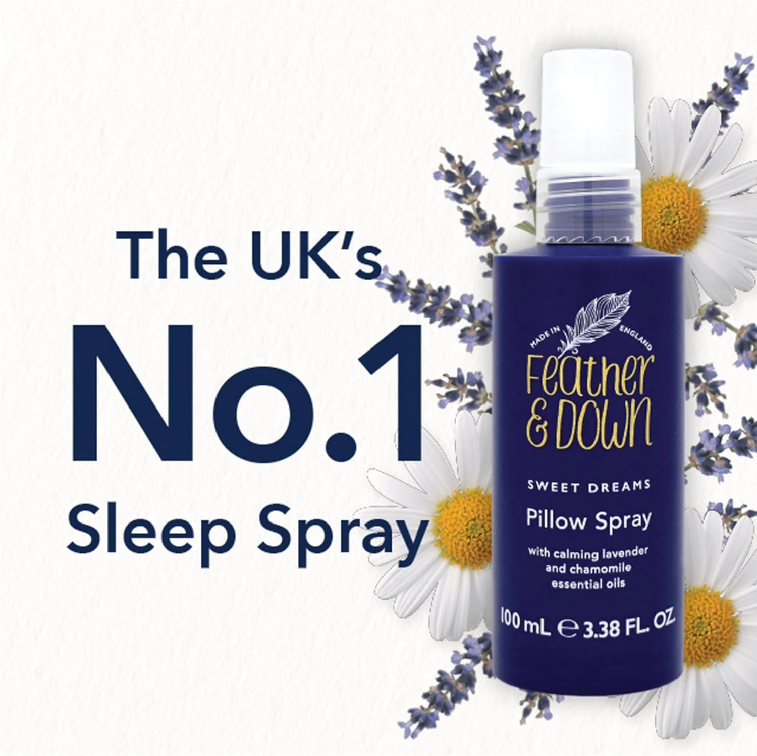 Feather & Down Sweet Dream Pillow Spray (100ml) - With Calming Lavender & Chamom