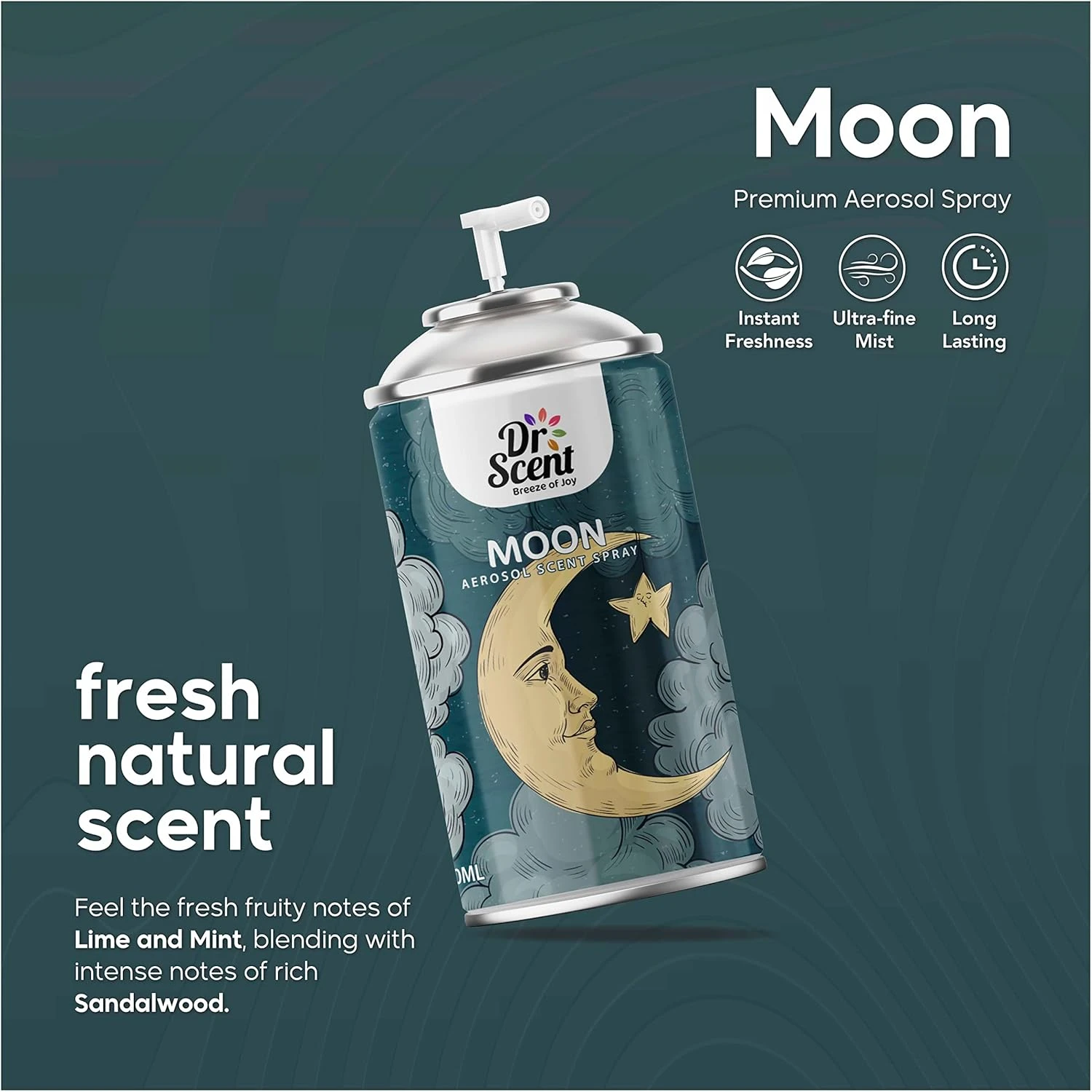 Dr Scent Breeze of Joy Air Freshener Moon Aerosol Spray (300ml)