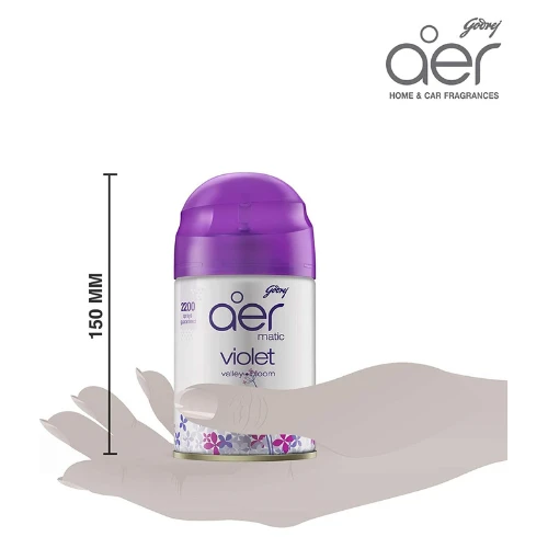 Godrej aer Matic, Automatic Air Freshener Refill Pack Violet Valley Bloom 225 ml