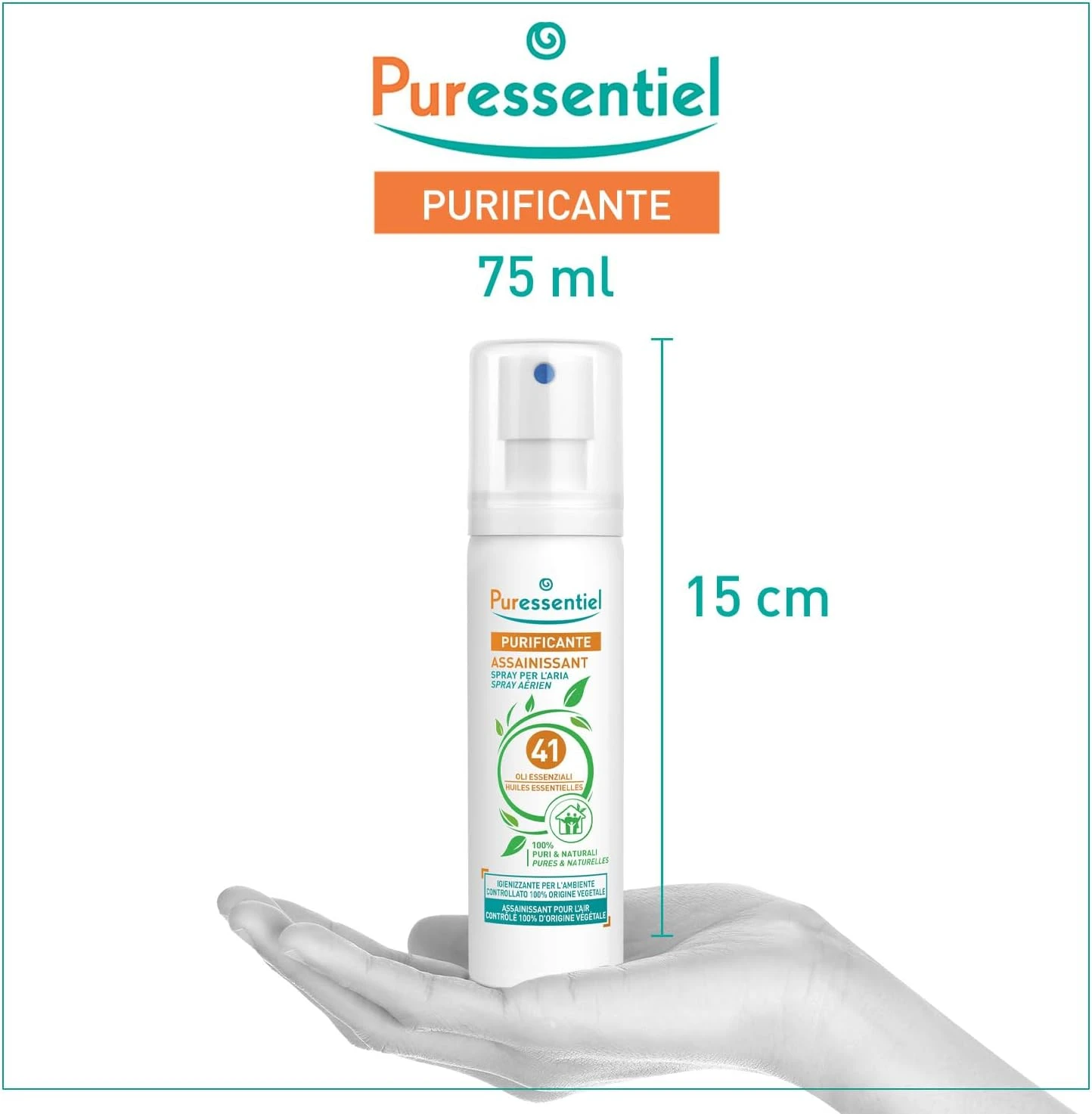 Puressentiel Purifying Air Spray 75 ml - Patented Formula - Air & Surfaces - 100