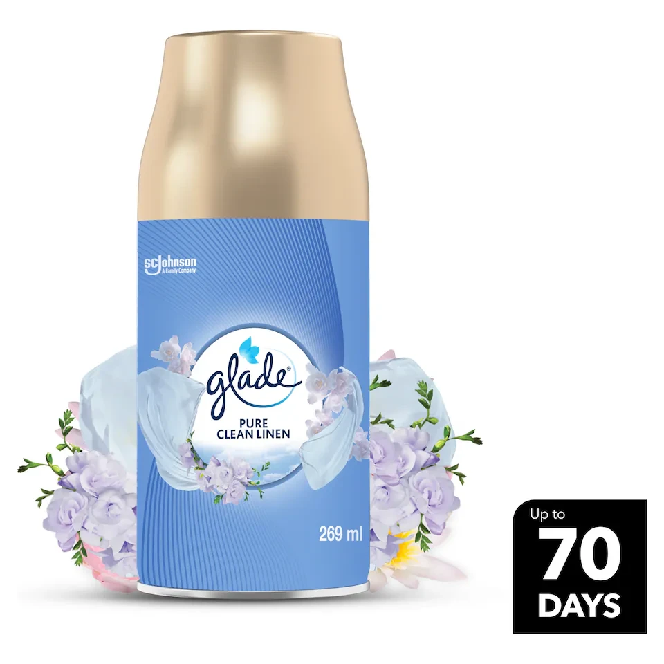 Glade Automatic Spray Refill Clean Linen Air Freshener, For Up To 60 Days Of Aut