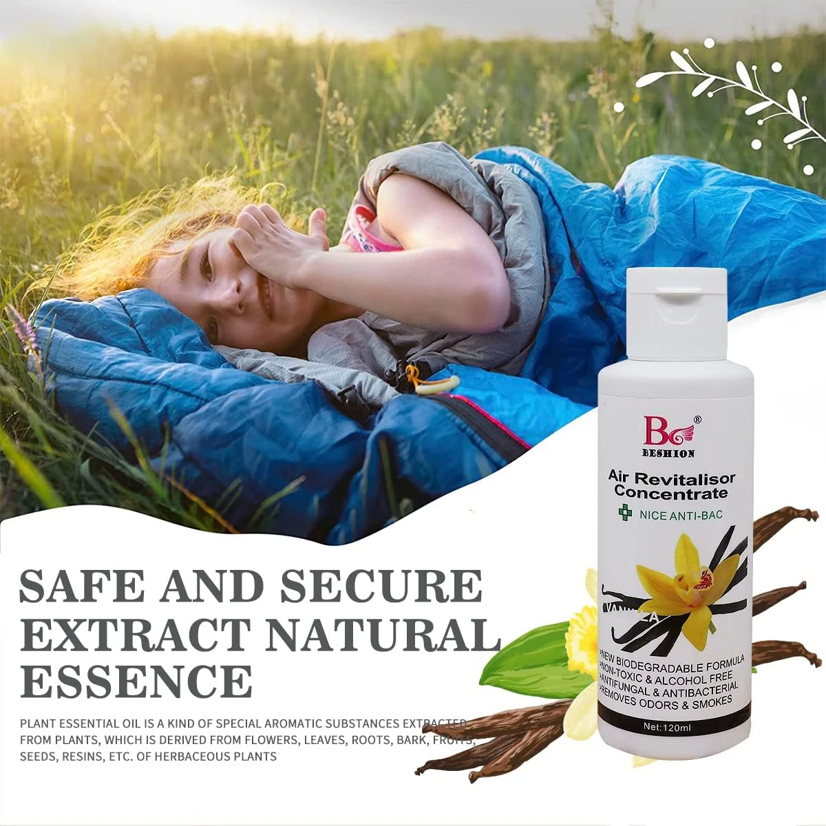 Padom 120ml essential oil, Pure and Natural Essential Oils for humidifier, air f