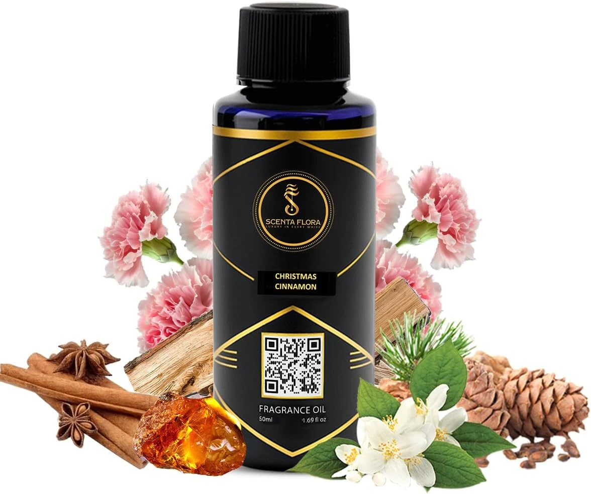 SCENTA FLORA Christmas Cinnamon Fragrance Oil for Scent Diffusers Aromatherapy 5