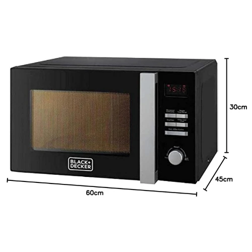 BLACK+DECKER 28L Combination Microwave Oven with Grill Black MZ2800PG-B5