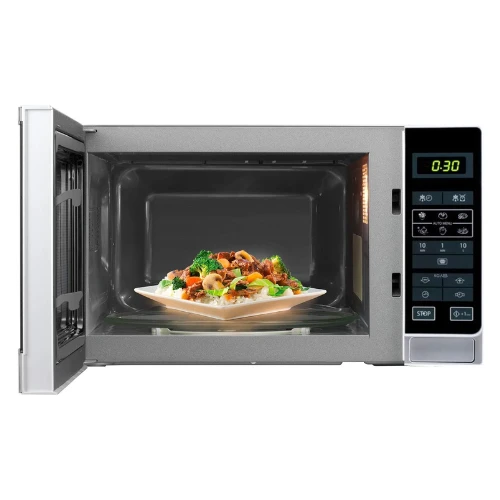 Sharp 20 Liter Digital Solo Microwave, Silver R-20Mt-S With 6 Auto Cooking Menu'