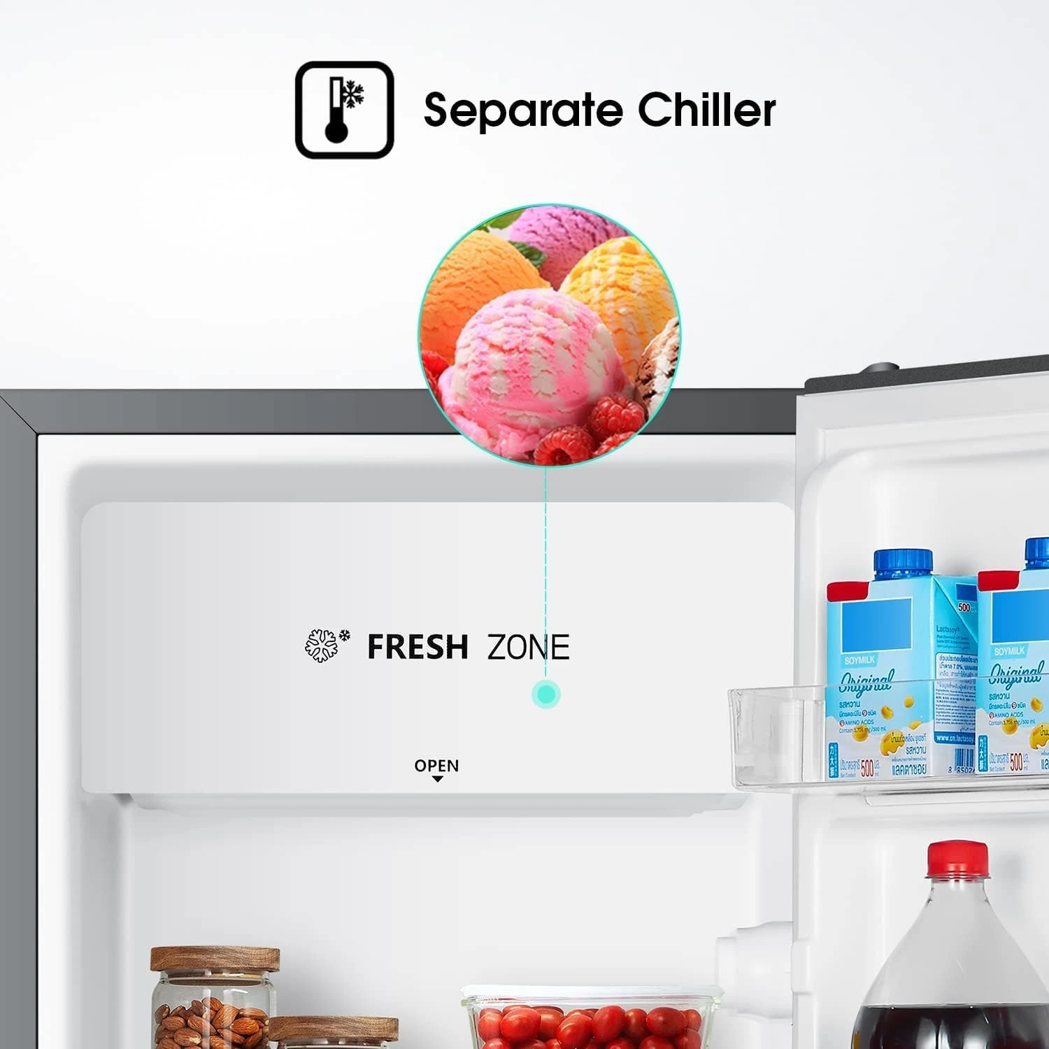 Hisense Single Door Refrigerator 122 Liter Rr122D4Asu Silver Compressor Warranty