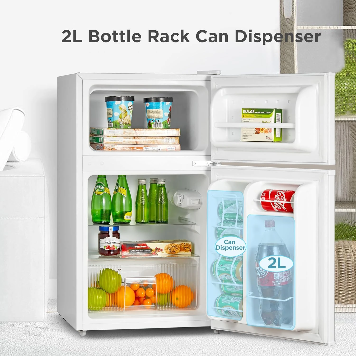 Midea 134L Gross & 87L Net Double Door Refrigerator With Separate Chiller Compar