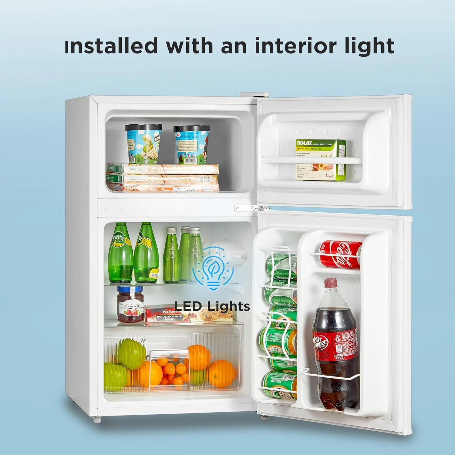 Midea 134L Gross & 87L Net Double Door Refrigerator With Separate Chiller Compar