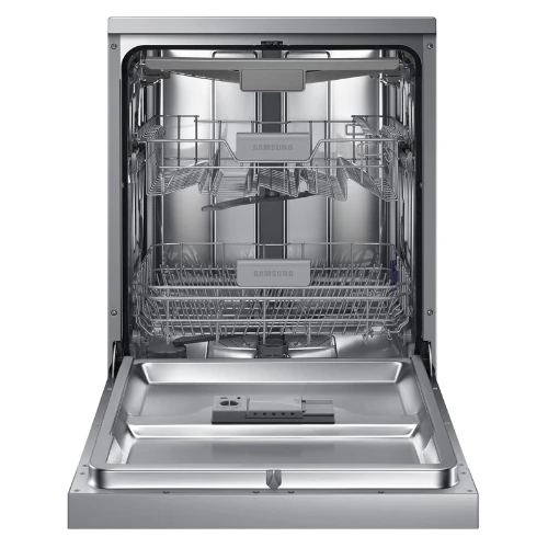 Samsung 7 programmes 14 place settings Free standing Dishwasher, Silver - DW60M6