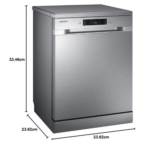 Samsung 6 Programmes 13 Place Settings Free Standing Dishwasher, Silver - Dw60M6