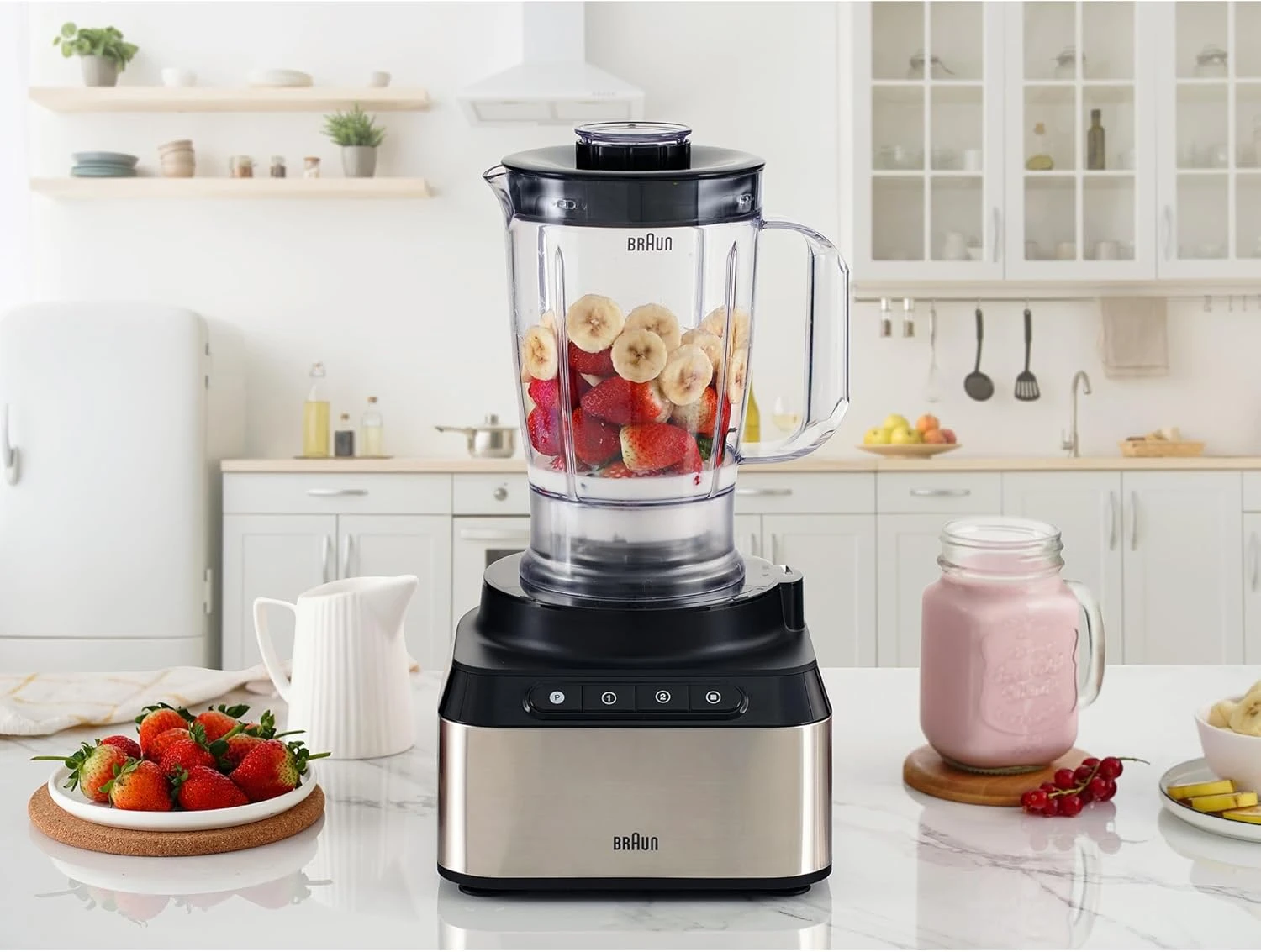 Braun Fp 3235 Si Purease 12 In 1 Food Processor, 800W, 2.1L Bowl, Metal Design, 