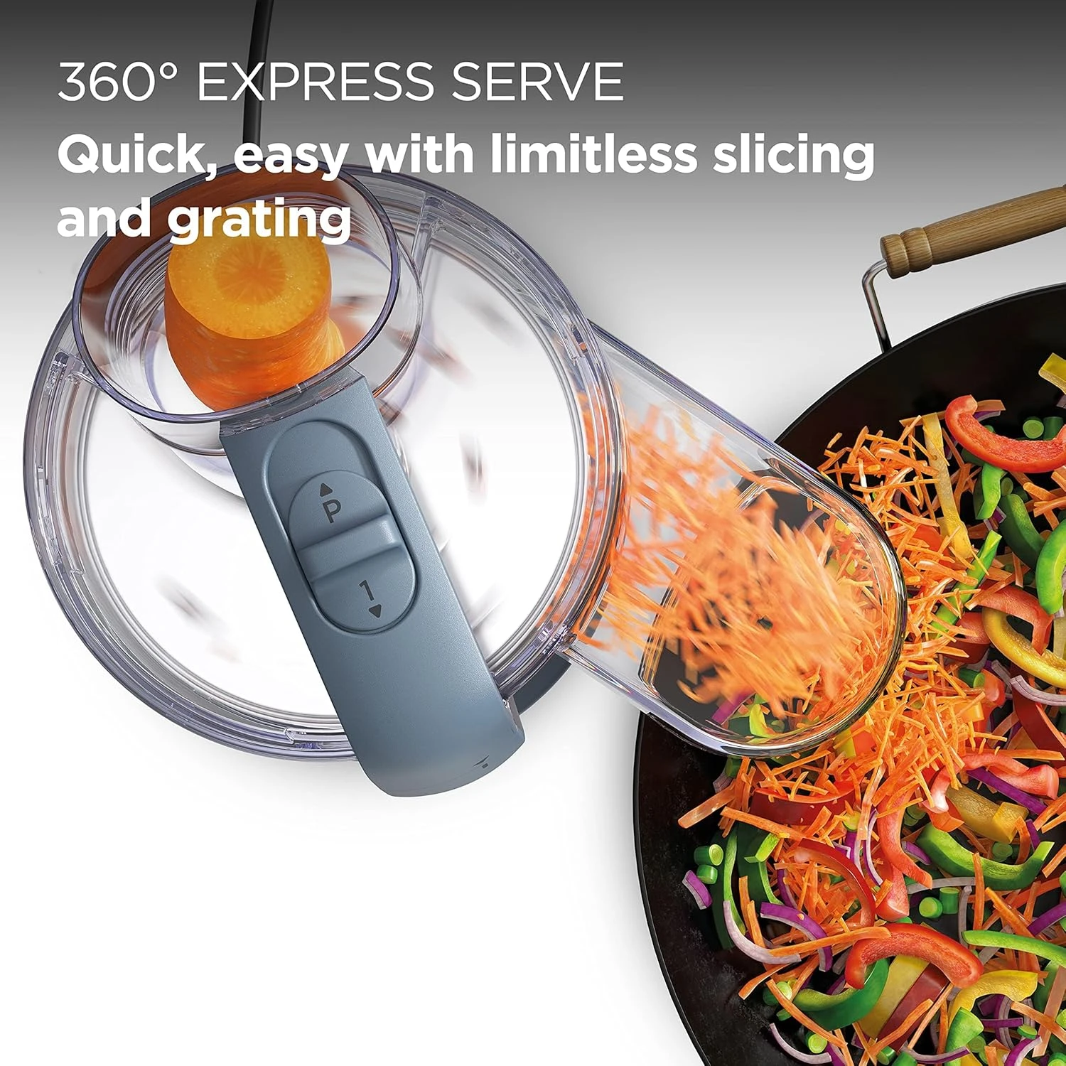 KENWOOD 2-in-1 Food Processor + Chopper 650W with 360° EXPRESS SERVE for Limitle