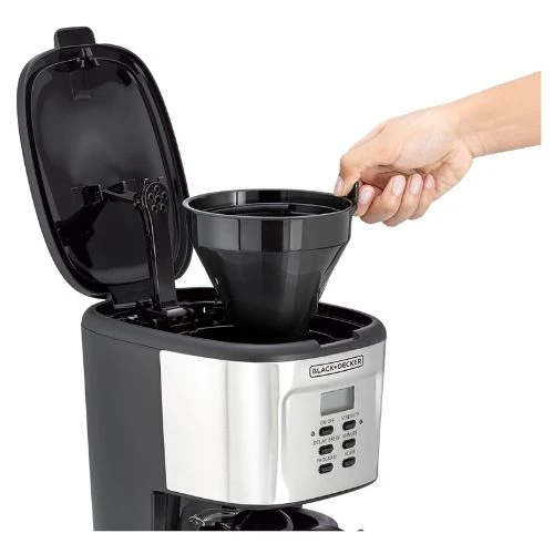 BLACK+DECKER 12-Cup Coffee Maker, 900W Programmable Drip Coffee Machine, 1.5L Gl