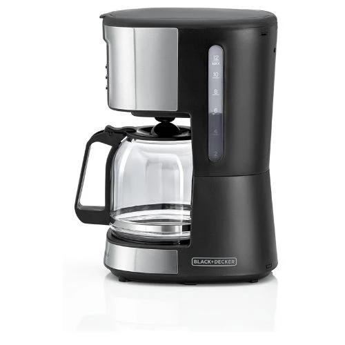 BLACK+DECKER 12-Cup Coffee Maker, 900W Programmable Drip Coffee Machine, 1.5L Gl