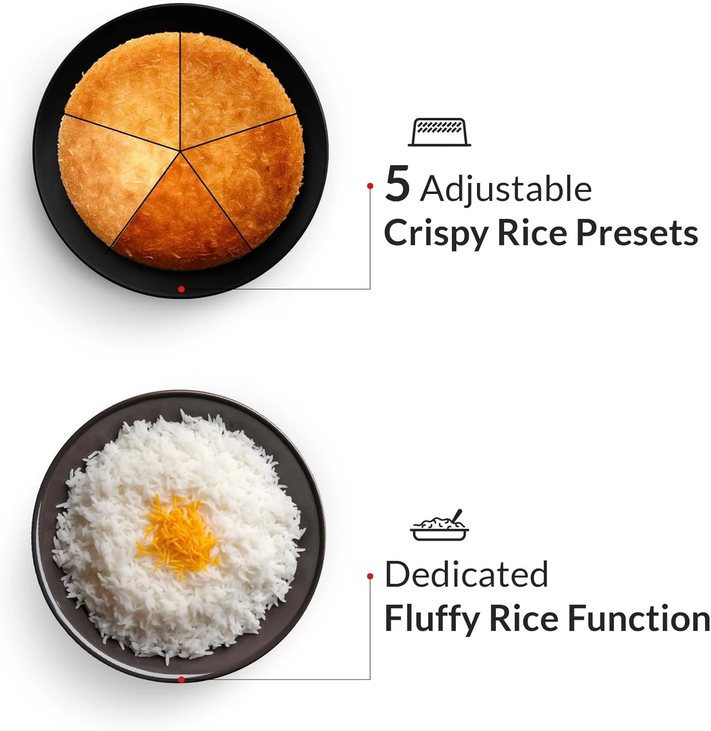 Feller Germany, 904W 11-in-1 Rice Cooker, Multi Cooker, 5L Dupont Non-Stick Deta