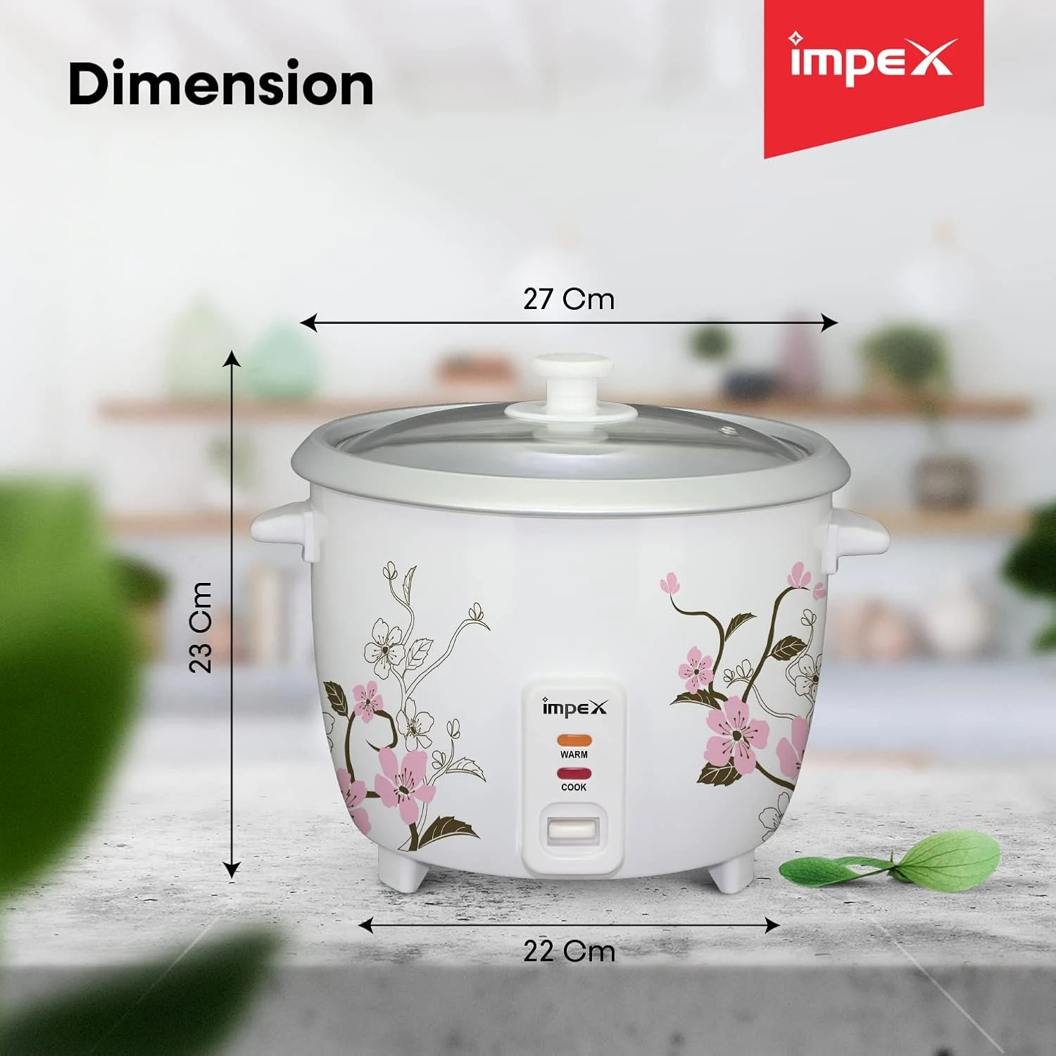 Impex RC 2801 400W 1 Litre Automatic Electric Rice Cooker with Aluminium Inner p