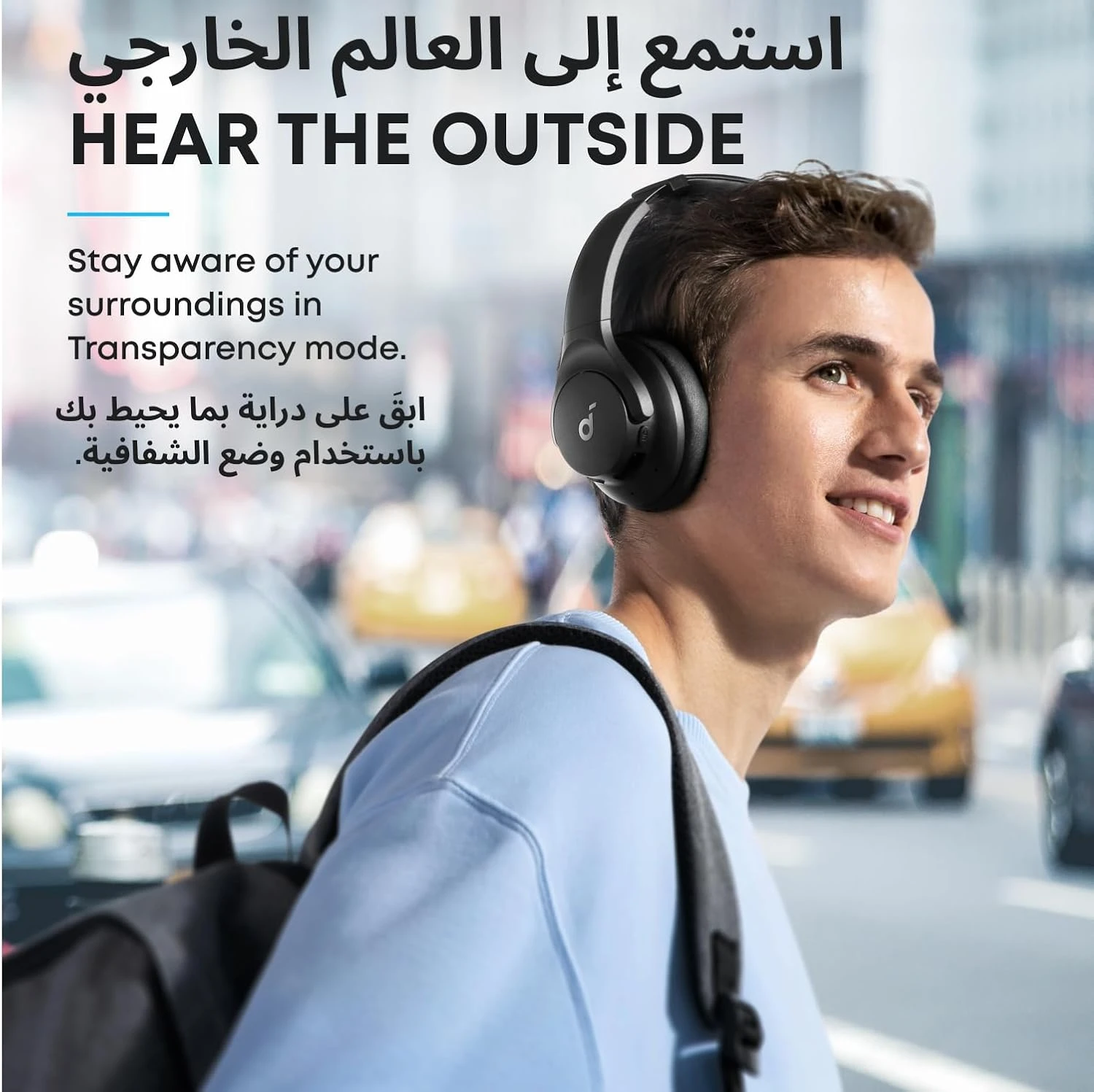 Soundcore by Anker Q20i Hybrid Active Noise Cancelling Headphones, Wireless Over