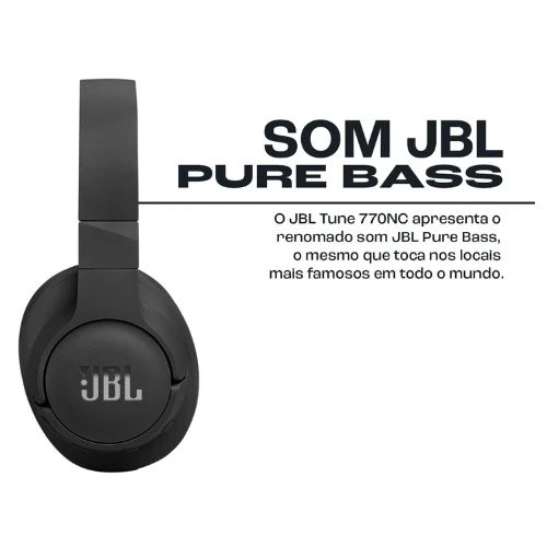 JBL Tune 770NC Adaptive Noise Cancelling Wireless Over-Ear Headphones, Pure Bass