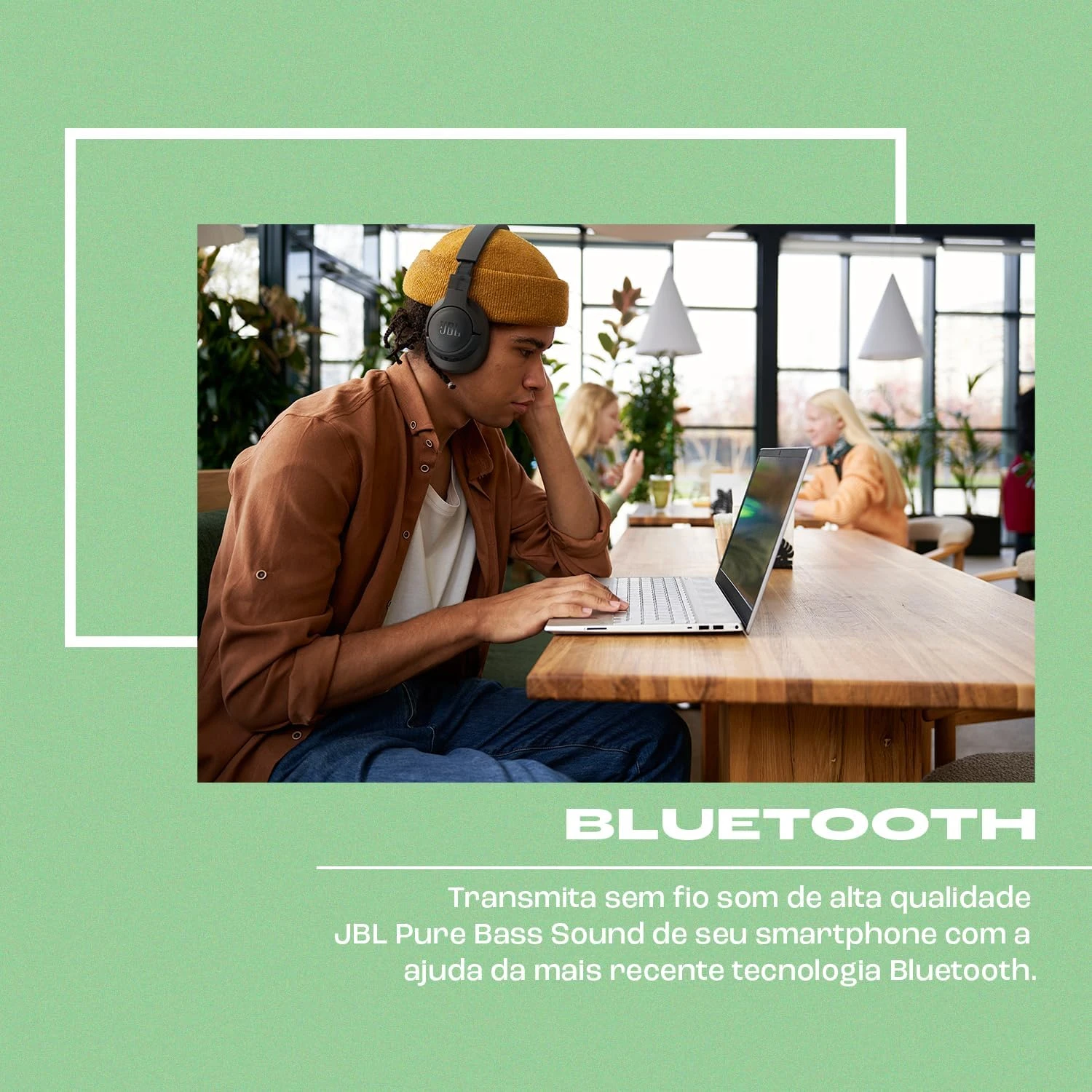 JBL Tune 770NC Adaptive Noise Cancelling Wireless Over-Ear Headphones, Pure Bass