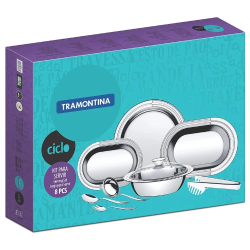 Tramontina Stainless Steel 3 Piece Roasting & Serving Set – Cooking Utensils Set